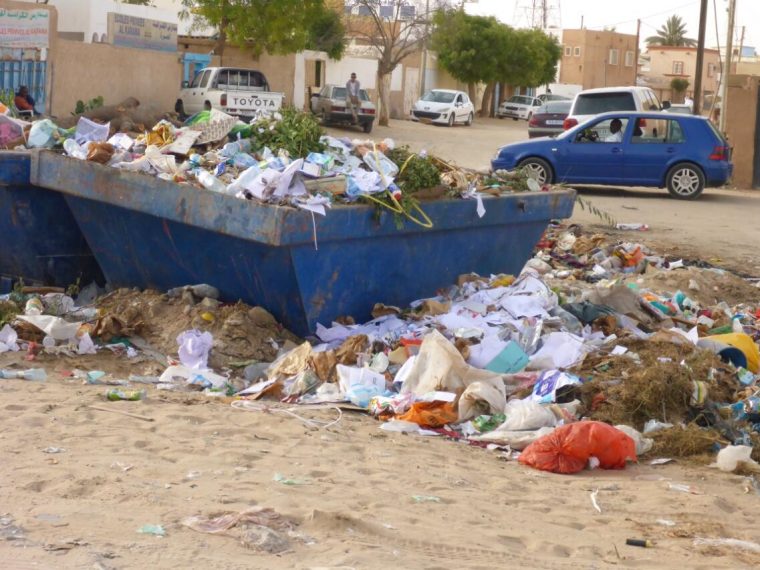 Garbage collection point in Nouakchott
