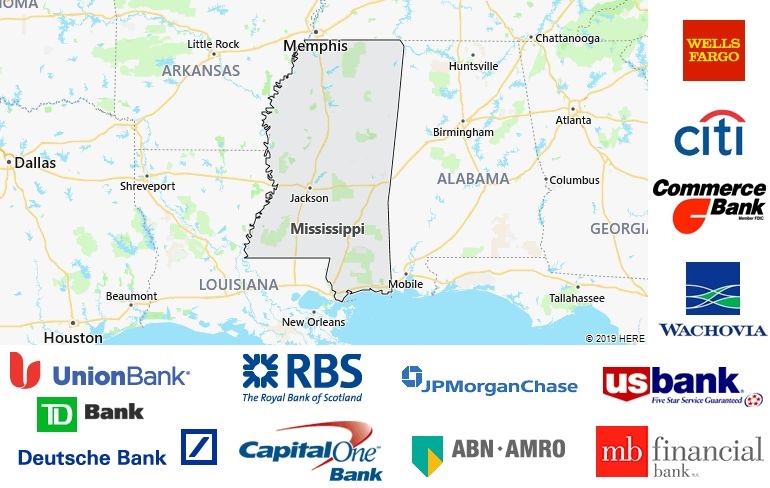 Mississippi Major Banks