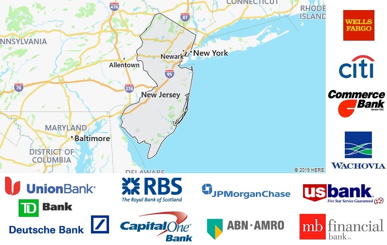 New Jersey Major Banks